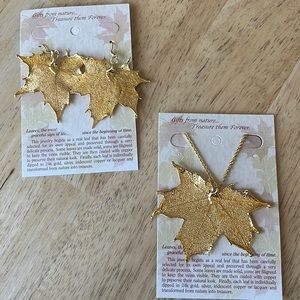 Sugar Maple necklace and earring set